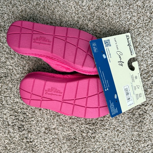 NWT, dearfoam, thong, slippers, women’s, kids, memory foam, sleep wear, 5/6 - Picture 6 of 6